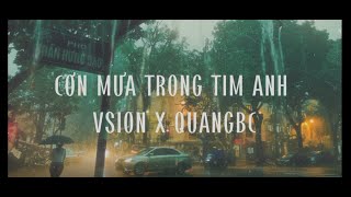 CƠN MƯA TRONG TIM ANH | VSION X QUANGBC | OFFICIAL LYRIC VIDEO