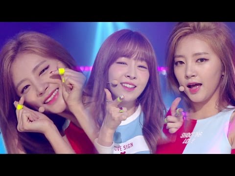 《ADORABLE》 LABOUM (라붐) - Shooting Love (푱푱) @인기가요 Inkigayo 20160904