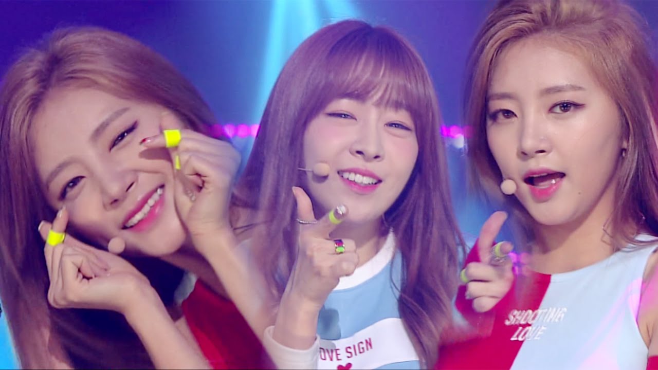 "ADORABLE" LABOUM (rabum) - Shooting Love (푱푱) @ Популярная песня Inkigayo 20160904