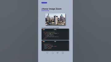 Easy HTML CSS Hover Zoom with Overlay Tutorial #Shorts #coding #html #css