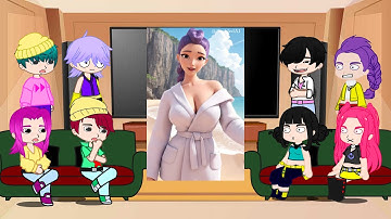 KPop Demon Hunters React To Themselves / TikToks + Memes / Huntrix & Saja Boys / Gacha React