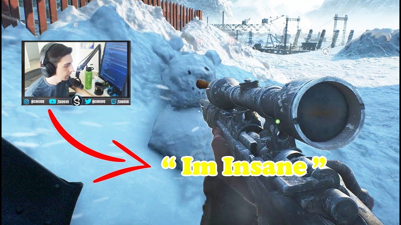 Shroud Insane Snipes ( Battlefield 5 Best & Funny Moments #5 )