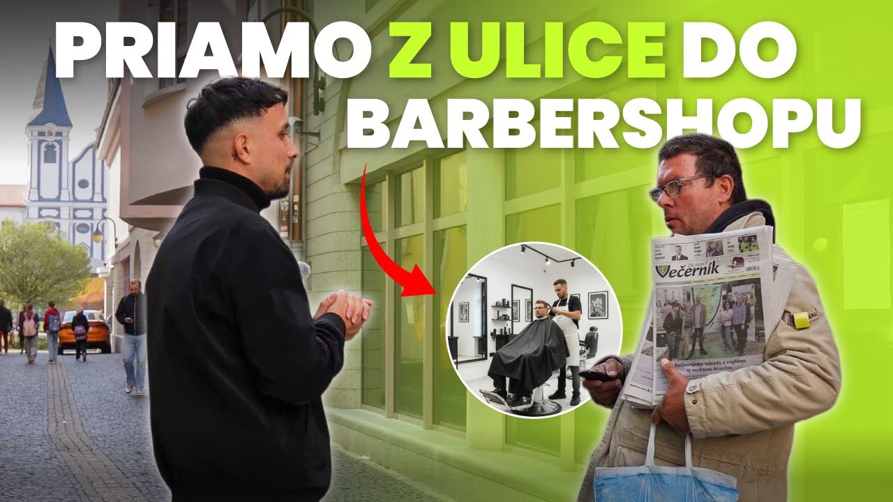 Z ULICE do barberského kresla | Strih zadarmo ✂️
