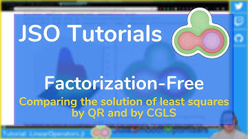 Julia tutorial on factorization-free methods with JuliaSmoothOptimizers