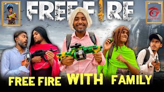 Free Fire With Family | Bangla Funny Video | Omor On Fire | It's Omor | screenshot 4