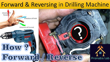 How Forwarding and Reversing is done in Drilling Machine | Forward & Reverse Connection |Bosch Drill