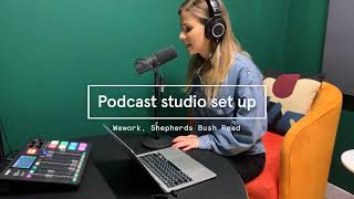 WeWork Shepherds Bush Road - Podcast Room Setup