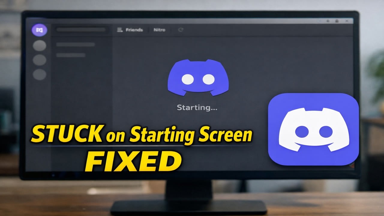 How To Fix Discord Stuck On Starting Screen (2026) - YouTube