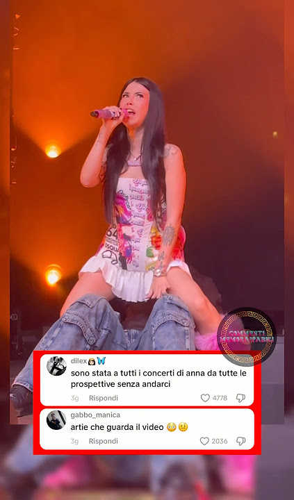 Baby sai che quando fai così I Love It 😮‍💨 #anna #concerto #artie5ive