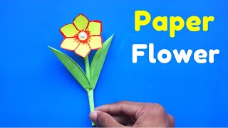PAPER FLOWERS decoration ideas | Easy and Beautiful Paper Flower  Making