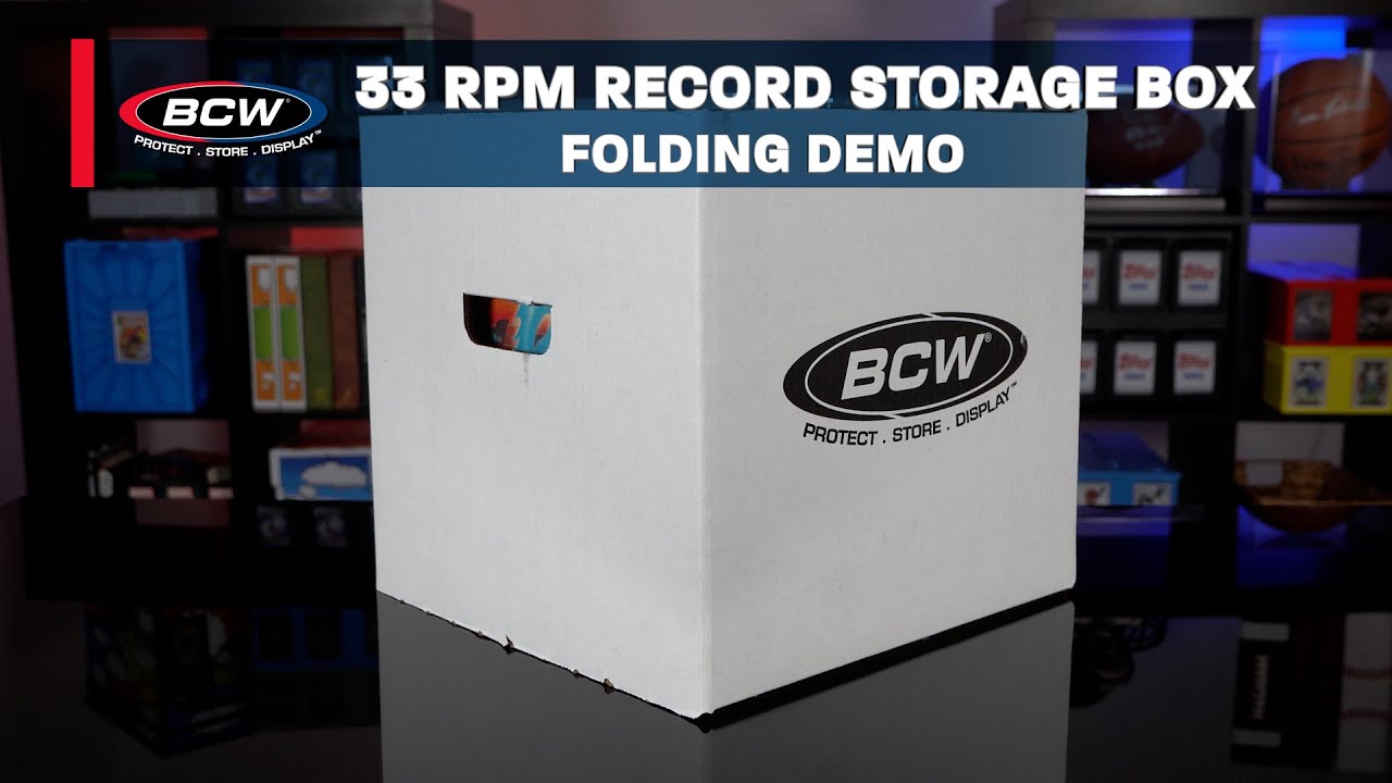 33 RPM Record Storage Box Folding Demo - YouTube