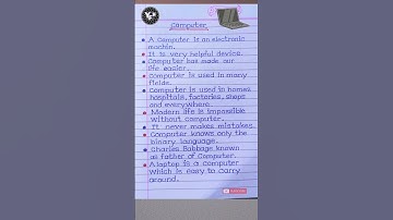 10 lines on Computer | Computer 10 lines | Few lines on Computer |