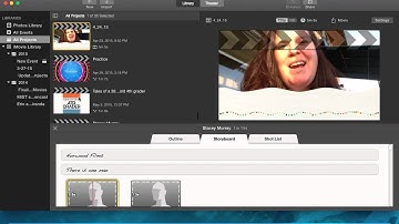 iMovie Storyboard, text