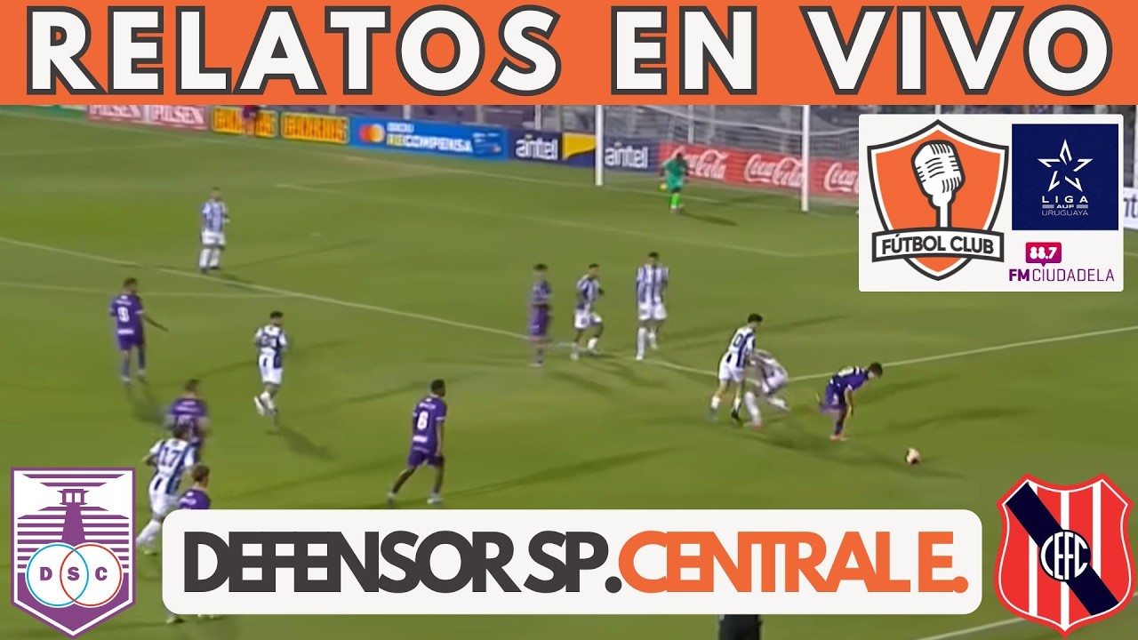 🔴DEFENSOR SPORTING VS CENTRAL ESPAÑOL EN VIVO ⚽ LIGA AUF URUGUAYA 2026 - Fútbol Club