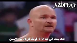 مترجم - ذا روك يستهزئ بــ جولدبيرج وغضب جولد بيرج منه