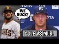 Gerrit Cole Says MLB IS WRONG For This! Padres Can't STOP LOSING, Altuve Makes History (MLB Recap)