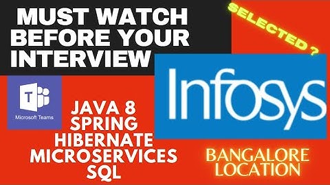 SELECTED? | INFOSYS | java spring boot microservices hibernate interview | real time java interview