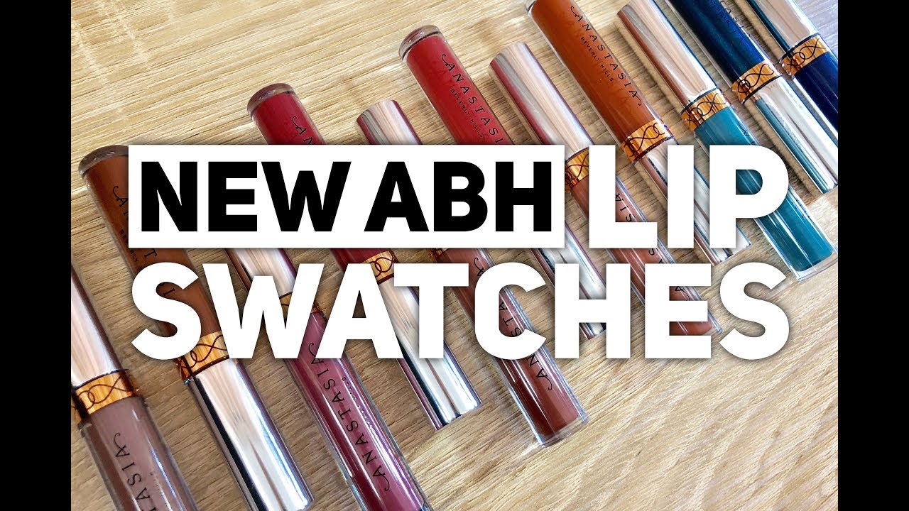 New ABH Liquid Lipsticks Lip Swatches YouTube