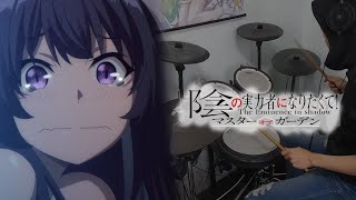 【ドラム】陰の実力者になりたくて！ED「Darling in the Night」(デルタ ver.) 叩いてみた【Drum cover】【我想成為影之強者！】