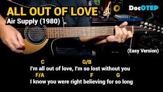 All Out Of Love - Air Supply (Easy Guitar Chords Tutorial With)