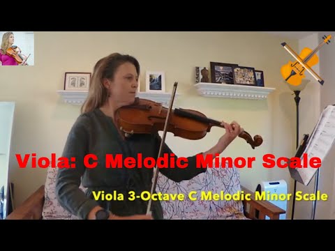 C Melodic Minor 3-Octave Scale on Viola Practice Tips for Colorado All-State Orchestra Audition 2022