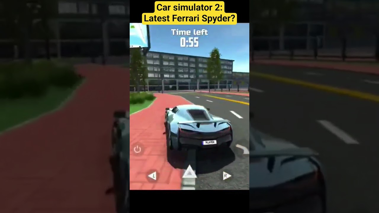 Car simulator 2: Latest Ferrari Spyder? 