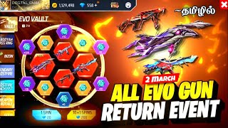 NEXT EVO VAULT GUN SKIN FREE FIRE || NEXT EVO BUNDLE || GOLDEN SHADE BUNDLE RETURN || VS GAMING