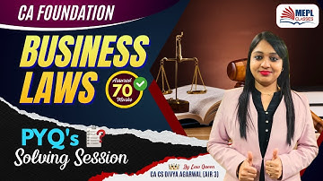 CA Foundation - BUSINESS LAWS | PYQ