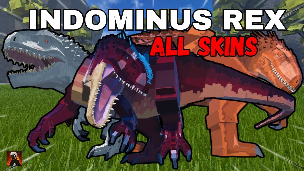 THESE are EVERY INDOMINUS REX SKINS! | Jurassic Blocky - YouTube