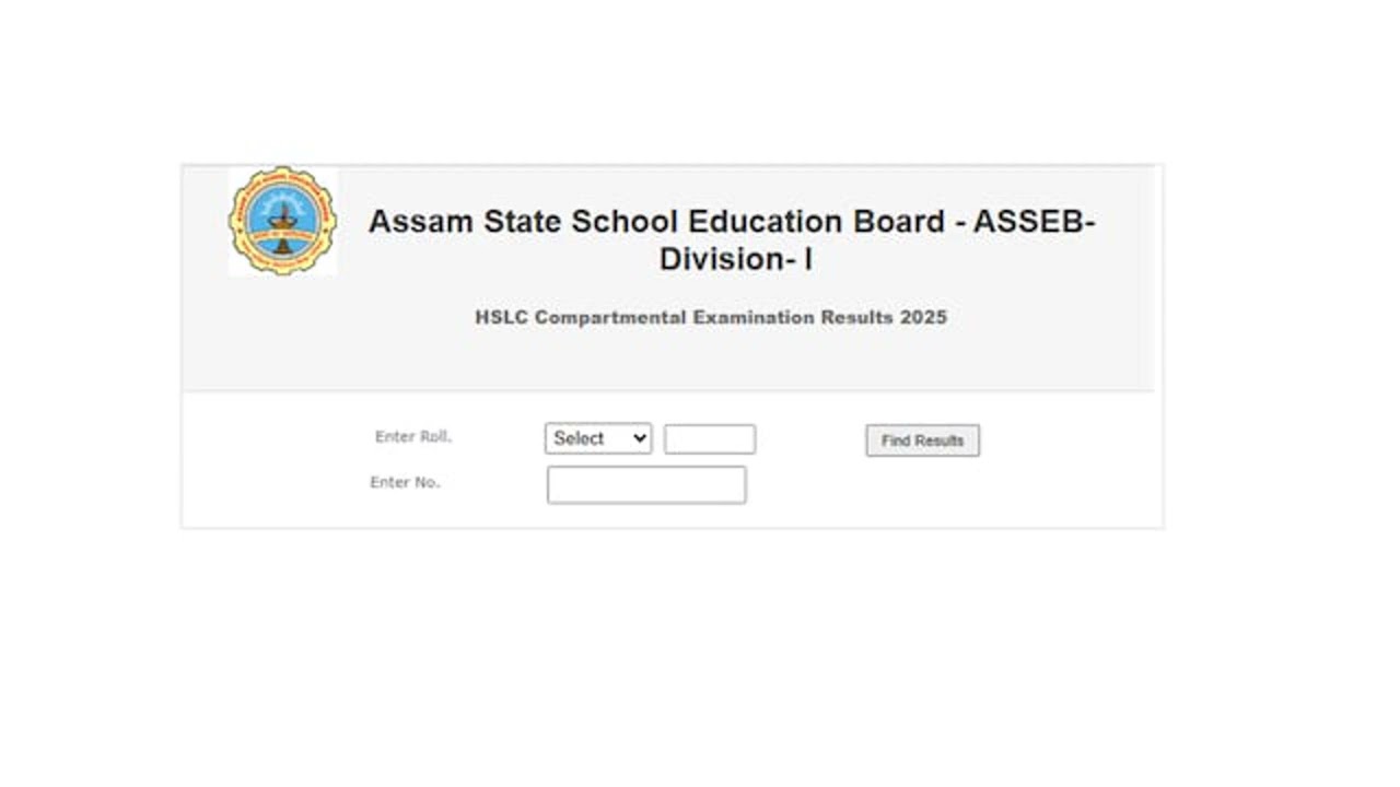 SEBA Assam HSLC Compartmental Result 2025 Out At sebaonlineorg Link Here