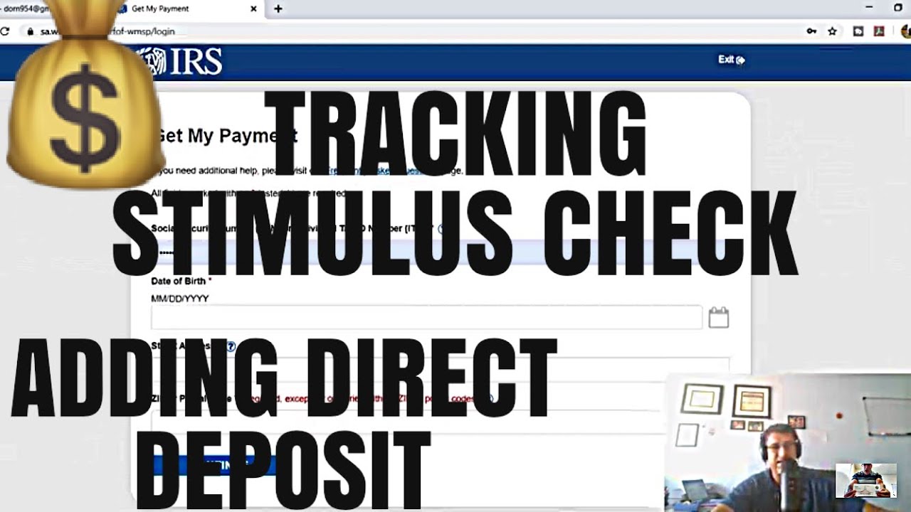 Stimulus Check Tracking & Adding Direct Deposit Information YouTube