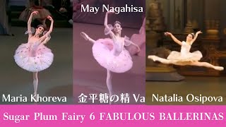 【厳選バレエ】May Nagahisa,他5人　金平糖の精　Va.| Who is your favorite ballerina in Sugar Plum Fairy variation?