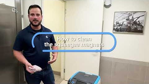 How to Clean the Squeegee Magnets on Cobi 18, the Commercial Robotic Scrubber