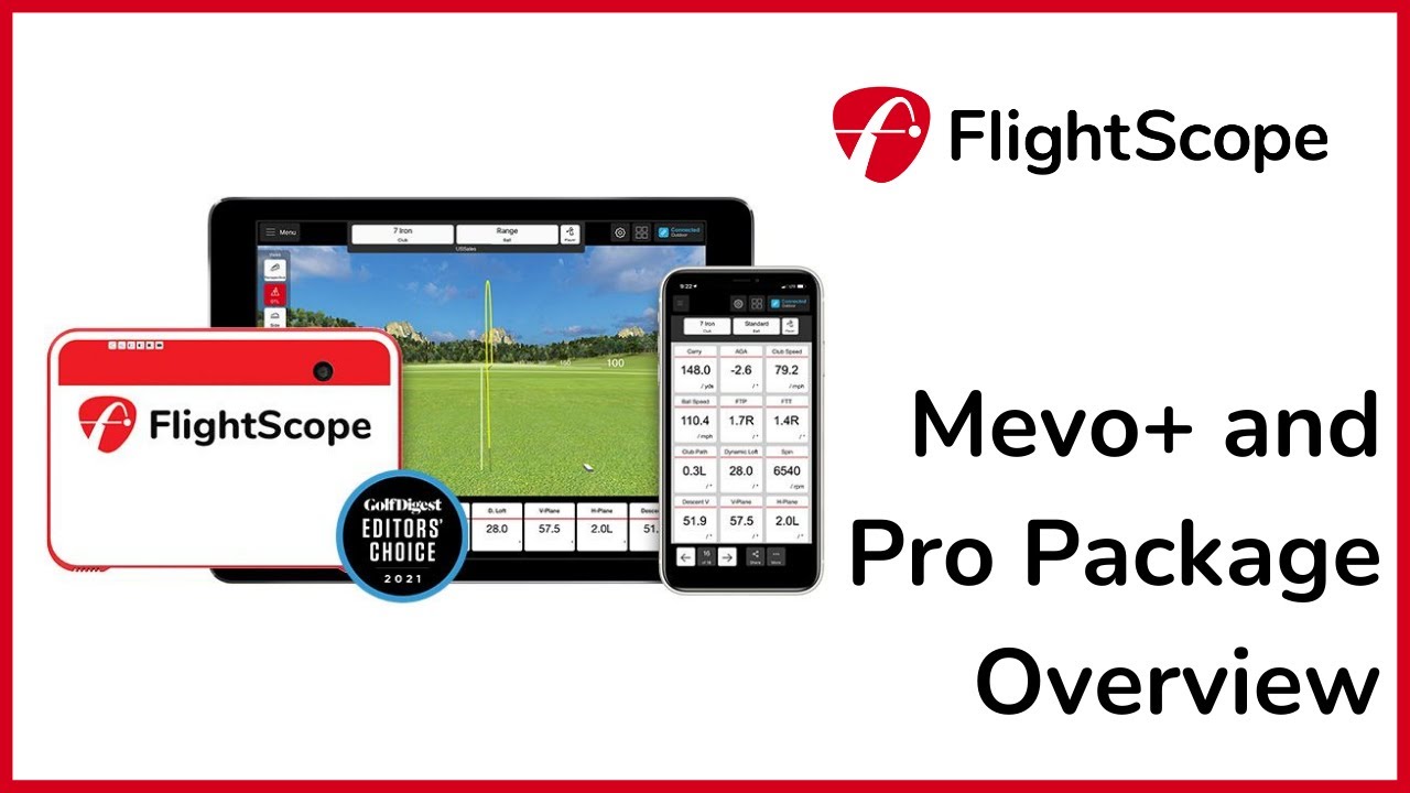 FlightScope Mevo+ and Pro Package Overview