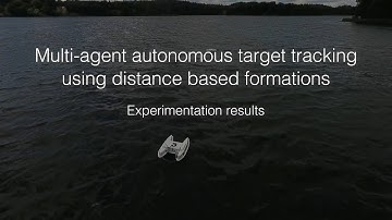 Multi-agent autonomous target tracking using distance based formations