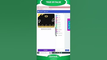 BBC micro:bit coding in 60 seconds - True or False