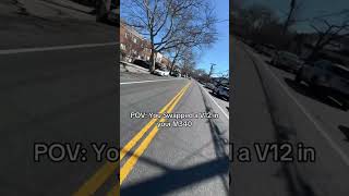 POV: You V12 Swapped Your BMW M340 🤯 (PURE SOUND) #shorts