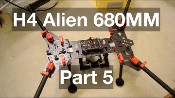 H4 Alien 680mm quadcopter build and review - mounting pixhawk [Part 5]