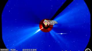 AIA 304, LASCO C2/C3 (2016-03-17 18:06:42 - 2016-03-23 22:31:42 UTC)