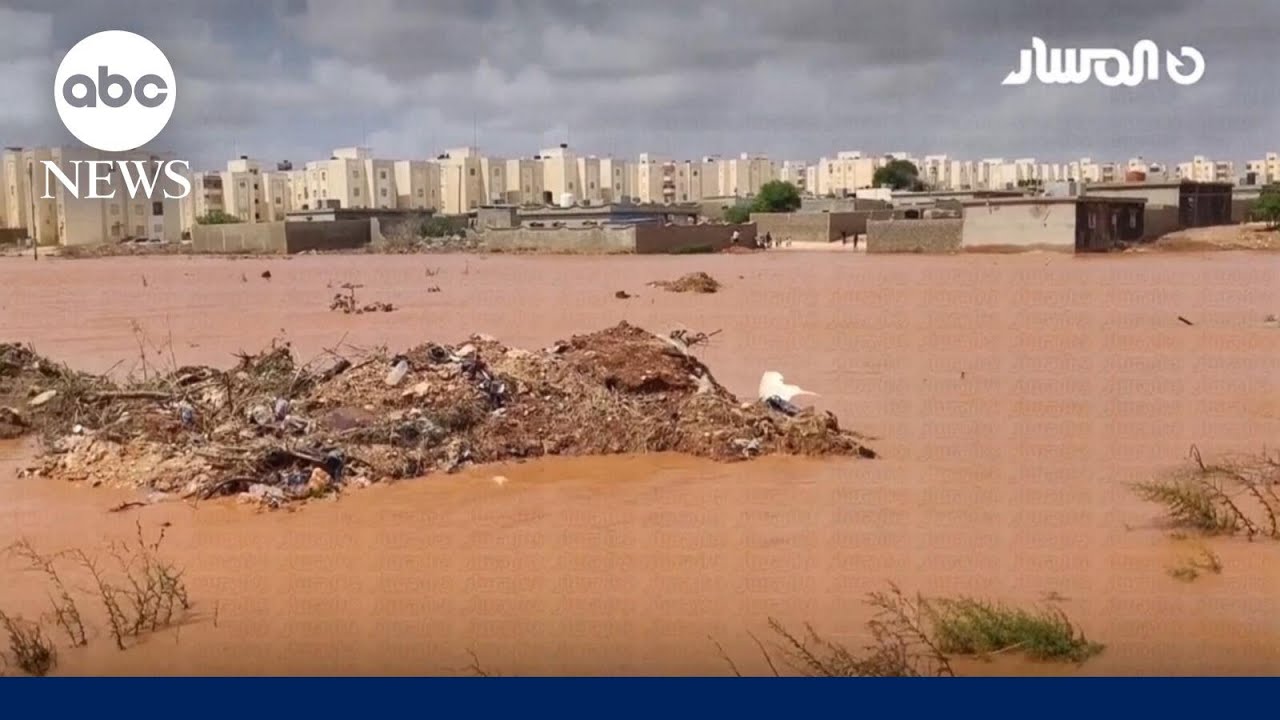 ⁣Thousands feared dead after flooding disaster in Libya