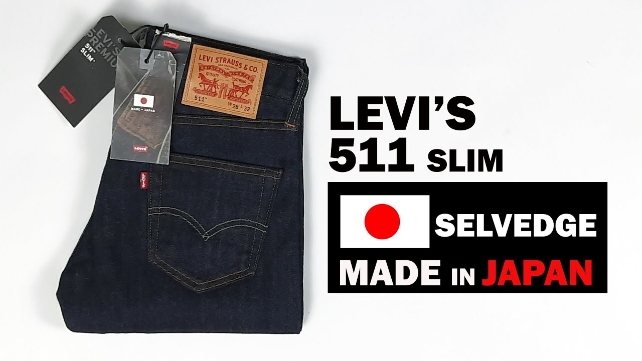 LEVI'S Premium 511 Slim Selvedge Made 