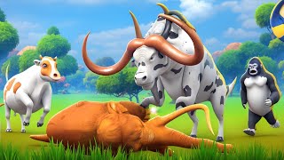 Woolly Mammoth Vs Monster Bull - The Great Escape of Bull Cow Gorilla | Animal Revolt Battles by Animals Revolt TV 513 views 18 hours ago 16 minutes
