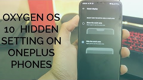 Hide Display Notch On Any Oneplus Device On Oxygen Os 10 (Android 10)