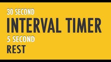 The Best 30 Second Interval Timer With 5 Second Rest
