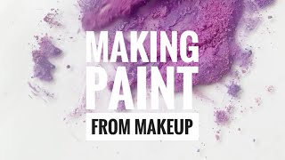 Making Watercolour Paint from Makeup #Shorts