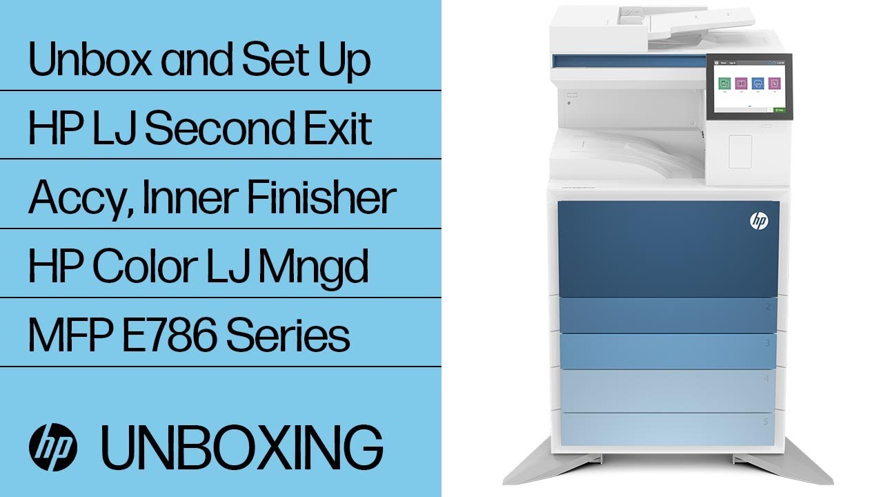 Unbox & Set Up HP LJ Inner Finisher, Second Exit Accy