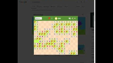 Google Minesweeper Any% Medium 100 Seconds (1 Minute 40 Seconds) Run