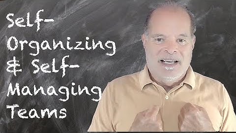 018 Self Organizing vs Self Managing Teams