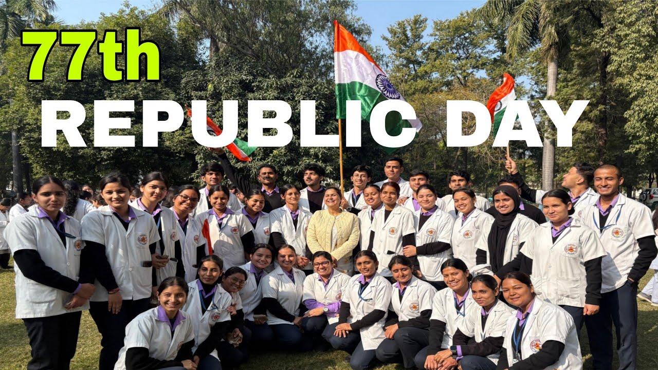 77th 🇮🇳 REPUBLIC DAY Celebrating 💐🎉#bscnursingstudent#gnc#haldwani #republicday#2026❤️