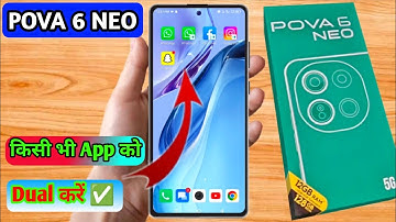 tecno pova 6 neo dual app settings, tecno pova 6 neo me dual app kaise kare